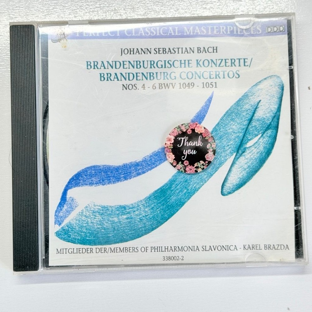 Bach Brandenburg Concertos 4-6 CD Philharmonia Slavonica Brazda PCM 338002-2